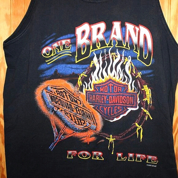 Vintage Harley-Davidson “One Brand for Life” Tank Top - Size L - Picture 3 of 5